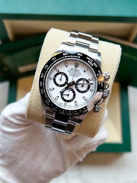 rolex daytona panda wrist|Rolex daytona 116500 panda white.